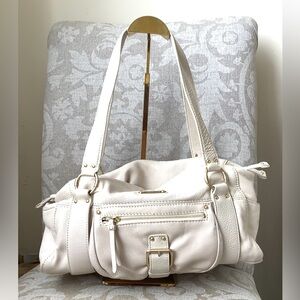 Michael Kors Cream Leather Shoulder Bag